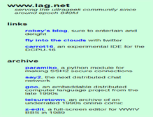 Tablet Screenshot of lag.net
